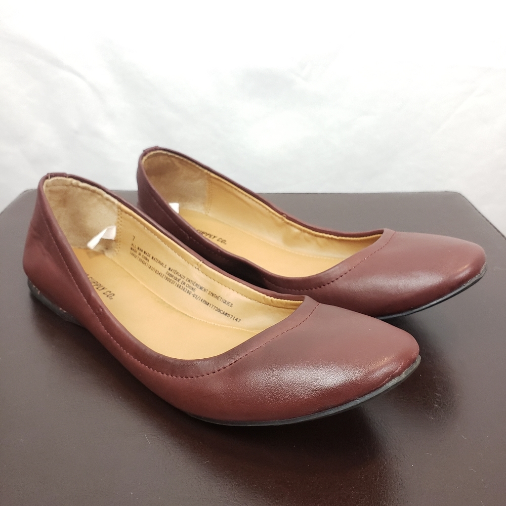 2/$20 Burgundy Red Mossimo Flats